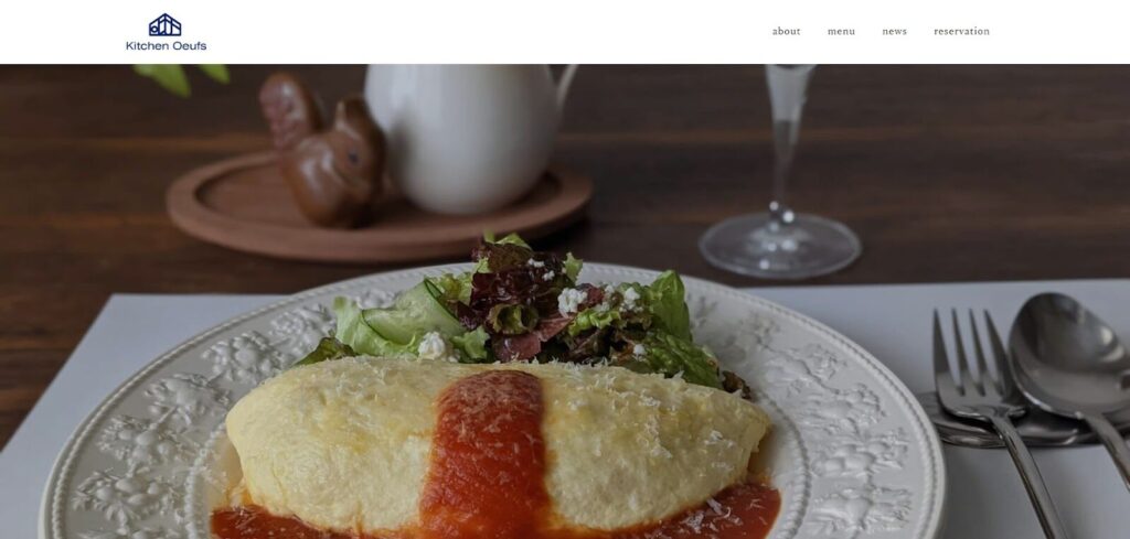 kitchen oeufs(キッチンうふ)|卵料理専門店が作る、ふわふわ帽子のオムライス