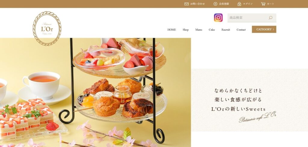Patisserie cafe L'Or（パティスリーカフェロール）｜宝石箱のように美しい、パティシエ渾身のスイーツたち